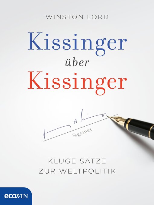 Title details for Kissinger über Kissinger by Henry Kissinger - Available